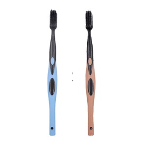 Cepillos de Dientes de Bambú con Cerdas de Carbón Vegetal, Cerdas Suaves, Cepillo de Dientes Manual para Adultos MC7282 - Product Image 5