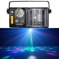 Proyector de Luces LED 5 en 1 con Efecto Láser de Ensueño para Discotecas, Fiestas, Clubes Nocturnos o Bares, con Efecto Estroboscópico