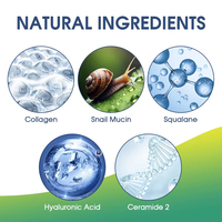 Crème Visage Hydratante et Lissante au Mucus d'Escargot, Squalane et Acide Hyaluronique – Répare et Éclaircit la Peau – Fournisseur Vérifié