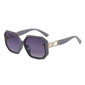 Fashion Geometric <b>Oversized</b> <b>Sunglasses</b> Women UV400 Full Rim Rectangle Sun Protection Adult Style - Product Image 2