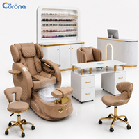 Fauteuil de pédicure professionnel avec système de jets sans tuyauterie, massage Shiatsu et bassin de spa pour les pieds, pour usage en salon