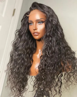 Perruques brésiliennes en dentelle frontale 100 % naturelles, 13x4 HD, sans colle, ondulées, en cheveux humains vierges alignés, pour femmes noires
