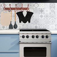 Porte-manteau mural en métal Sondoly |   5 crochets triples pour salle de bain, salon, cuisine et garage