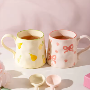 Mug en céramique mignon, tasse à eau esthétique, grande capacité, tasse en céramique - Product Image 2