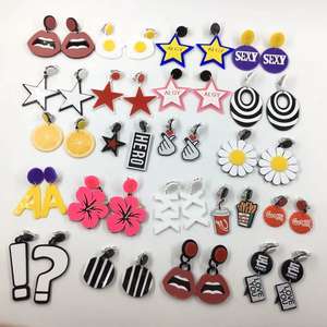 ต่างหูอะคริลิคแบบไม่มีรูหูต่างหูการ์ตูนน่ารักต่างหูหนีบหูของเด็กแฟชั่นสำหรับเด็กผู้หญิง - Product Image 2