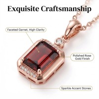 Ensemble de bijoux en argent 925 avec grenat naturel de couleur sang de pigeon, comprenant une bague, des boucles d'oreilles et un pendentif en grenat rouge du Mozambique