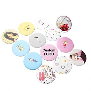 Yy552 Custom Metal Folding <b>Small</b> With Logo Wholesale Double-Sided Clamshell Round Handy Makeup <b>Mirror</b> - Product Image 1