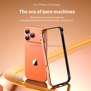 Custodia per Telefono Ibrida in Silicone e Alluminio Design Business Antiurto per 15/12/13/<span class=keywords><strong>14</strong></span>/16 <span class=keywords><strong>Pro</strong></span> <span class=keywords><strong>Max</strong></span>/Plus con Raffreddamento Leggero - Product Image 2