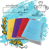 Cahier d'école Offre Spéciale format A5 Cahier d'exercices en gros à faible coût Couverture en papier imprimé de 40 feuilles avec couture en selle
