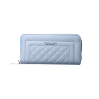 Dompet Clutch Wanita Trendy 2025 Kapasitas Besar Multifungsi RFID Model Baru Resleting Tunggal Sederhana Modis Panjang Bahan Poliester