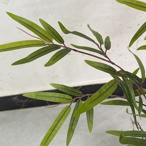 Jardinière <span class=keywords><strong>en</strong></span> <span class=keywords><strong>bambou</strong></span> artificiel résistante aux UV pour l'aménagement extérieur, avec design Bonsaï et écran - Product Image 2