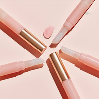 Emballages pour stylos twist vides, tubes de gloss repulpants, gommages et baumes à lèvres, et sérum à lèvres rose
