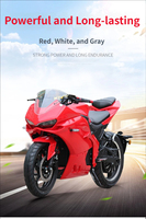 Motocyclettes électriques à grande vitesse pour adultes de style Ducati 72V100Ah exportées actuellement vers la Russie, 80-120 km/h