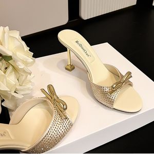 Chaussures de mariée élégantes 8CM/5CM, taille 33-42, escarpins blancs en soie à bout pointu, sexy, talons tendance pour femmes 2026 - Product Image 4