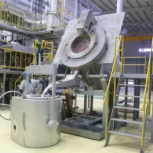 Factory direct aluminum gas smelter rotary gas fired melting furnace automated gas furnace melting pot