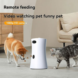 Caméra intelligente pour animaux <span class=keywords><strong>de</strong></span> compagnie 1080P haute définition, <span class=keywords><strong>distributeur</strong></span> <span class=keywords><strong>de</strong></span> nourriture sans fil avec jouets laser et audio bidirectionnel pour la lecture et l'alimentation à distance - Product Image 5