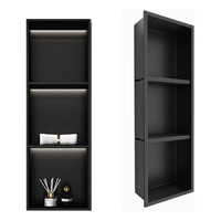 Niche murale d'angle moderne et économique pour rouleau de papier toilette, en acier inoxydable, double niveau, fixation murale, gain de place, écologique