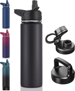 ODM 32 40 oz Reusable Leakproof Camping Sport <b>Flask</b> Double Wall Insulated Stainless Steel Water <b>Bottle</b> with Lock Lids - Product Image 1