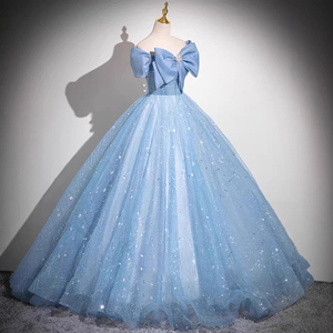 Vestido de noche azul de un solo hombro: un elegante atuendo formal para graduación y eventos formales para mujeres. - Product Image 2