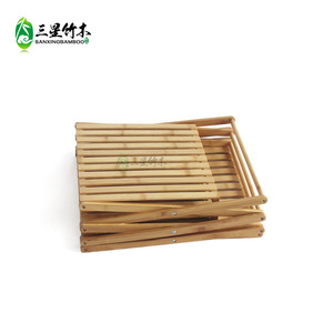 Bamboo four-tier floor-standing <b>storage</b> <b>rack</b>, no installation required, suitable for home use, <b>shoe</b> <b>rack</b>, and foldable <b>storage</b>. - Product Image 4