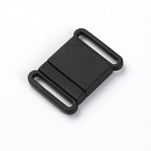 Helmet Buckle Black Plastic 15mm Inner Diameter Universal Safety Lock <b>Clip</b> For Helmet Chin Strap Accessories - Product Image 2