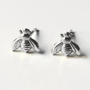 Orecchini a Perno a Forma di Ape per Donne, Accessori per Orecchie Semplici e Carini per Uso Quotidiano - Product Image 2