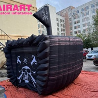 Où chaque pas devient une aventure palpitante : décorations de tunnel de bateau pirate gonflable personnalisées