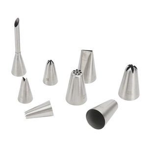 Venta directa de fábrica de boquillas de acero inoxidable 304 sin costuras para pasteles, merengues, galletas, churros y repostería - Product Image 3
