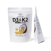 Sachet d'emballage personnalisé pour capsules de suppléments de vitamines et de protéines, pochette plastique haute barrière refermable avec fermeture éclair, format stand-up