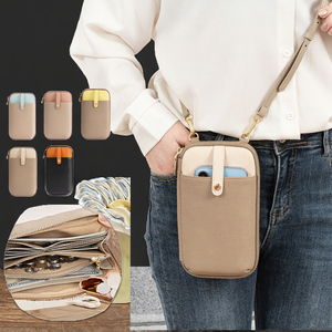 Bolso de Hombro Convertible para Mujer, Pequeño, Vintage, Geométrico, de Moda, de Cuero Genuino, con Cierre, Impermeable, Ligero, para Exteriores, Venta al Por Mayor - Product Image 2
