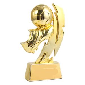 سعر الجملة كأس بطولة راتنج الذهب جوائز مباراة كرة القدم مخصصة فارغة للهدايا التذكارية والمقتنيات - Product Image 6