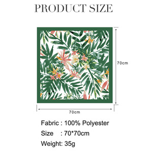 Pañuelo Cuadrado de Satén de 70*70cm con Logotipo Personalizado para Mujer, Pañuelo Multifuncional, Pañuelo Suave para el Cabello, Envoltura para el Cuello para Uso Diario, Regalo, Venta al Por Mayor - Product Image 6