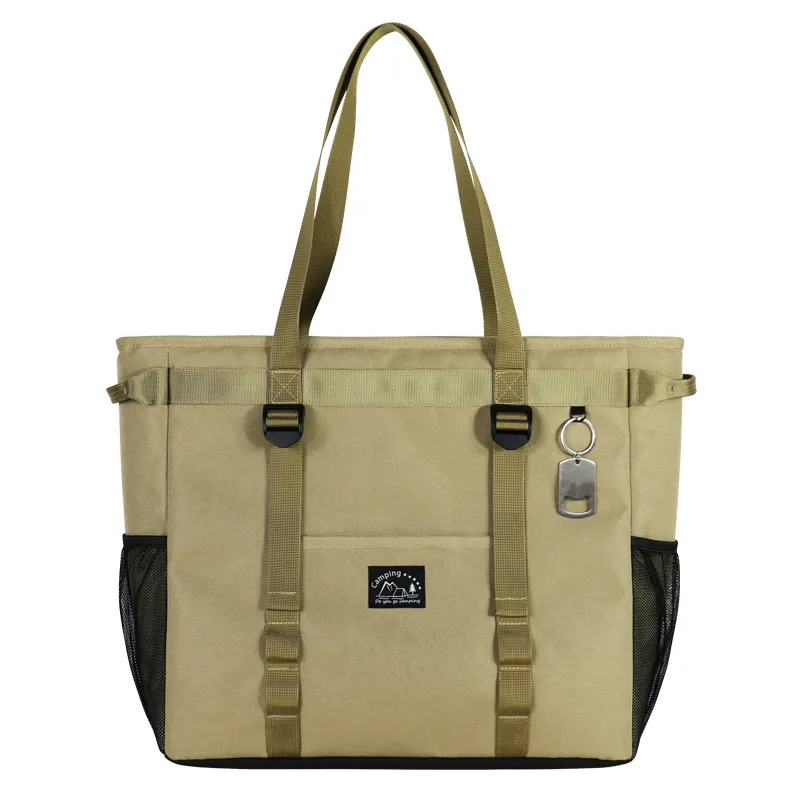 Sac fourre-tout isolé en polyester 900D avec logo personnalisé sac à lunch imperméable et frais pour le camping pique-nique à l'extérieur pour les aliments chauds et froids