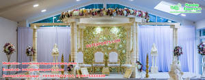 Boda exclusiva Triple pilar "Mandap" EE. UU. Boda hindú Triple Polo Mandap Calgary elegante boda Tri pilar "Mandap" - Product Image 4
