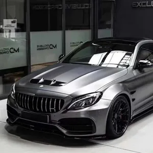 W205 C63/c Class Sedan /coupe PD Style Carbon/ FRP Wide Body Kit For Mercedes 2015-on