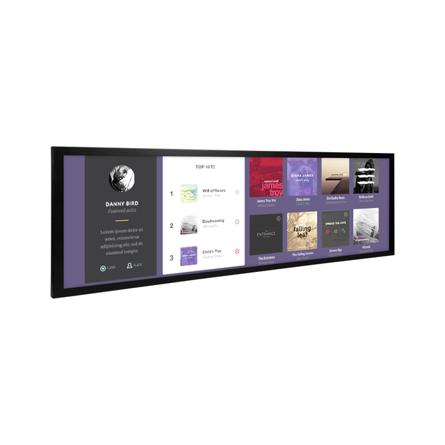 Hot Selling Advertising LCD Stretched Display Stretched bar Lcd Monitor