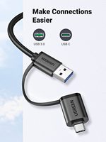 Lecteur de carte SD UGREEN CR125 40755 USB C USB 3.0 Adaptateur multi-cartes mémoire Lecteur de carte externe SD MS CF Compact Flash pour appareil photo