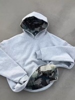 Sweat-shirts camouflage personnalisés en gros, vêtements pour hommes, coton unisexe, épais, confortable, élégant, réversible, streetwear, sweat-shirts MA139