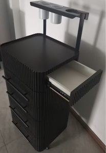 Vente directe usine – Meilleure vente – Poste de travail de salon de coiffure commercial au design moderne avec tiroirs intégrés - Product Image 2