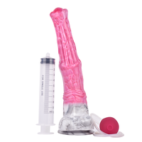 Dildo rose de 12 pouces en forme de pénis de cheval, éjaculateur, gode anal fantaisie, masturbateur, jouets sexuels et jeux pour adultes pour femmes, hommes et gays