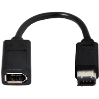 Câble IEEE 1394 1394b 6 broches mâle vers 1394 6 broches femelle Firewire 400 Câble d'extension court 20 cm pour utilisation informatique