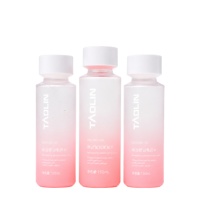 Ensemble de luxe Taolin Pack en PETG rose pour les soins de la peau avec un spray à changement de couleur progressif bicolore et des couvercles assortis, flacon de spray tonique de 180 ml