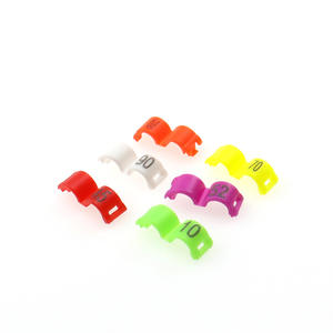 Kleurrijke 2,7 mm 3 mm 4 mm 4,5 mm 5 mm plastic open clip vogelbeenring papegaai vogelring band - Product Image 2