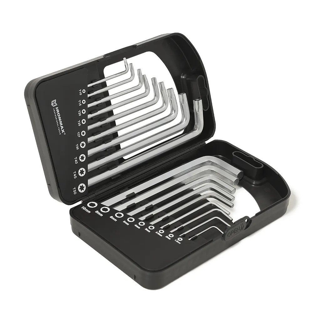 18PCS kết hợp Hex Torx Key Set ngắn cánh tay dài L phím Hex Key Set Allen cờ lê