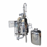 Machine d'extraction d'huiles végétales en acier inoxydable, alcool éthanol, armoire de commande électrique, moteur d'agitation, réservoir de réception