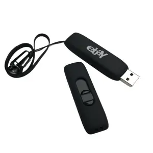 Nouveau design personnalisé LED USB Flash Drive Pen Capacité 64GB Interface USB 2.0 Métal et matériau en bois