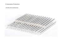 Funda Termocontraíble de Fibra Óptica de 60 mm de Longitud para Fusionadora, Utilizada en Cables de Fibra Óptica FTTH, Tubo Termocontraíble para Empalmes