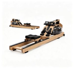 Wood Water Resistance <b>Rowing</b> <b>Machine</b> With LCD Monitor Adjustable Water Tank Indoor Home Commercial Wooden Rower - Product Image 1