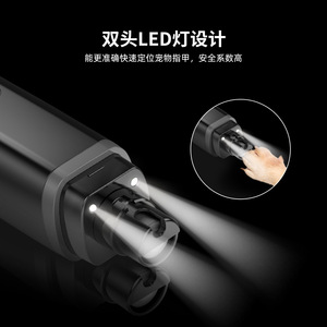 Electric Pet Nail Trimmer With Led <b>Light</b> For <b>Dogs</b> And Cats Black And White G02 - Product Image 4