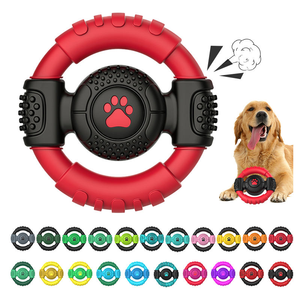 Giocattolo da masticare per cani a forma di volante, in gomma ecologica, cigolante, di media dimensione, per uso interno/esterno, vendita calda globale, all'ingrosso dalla fabbrica - Product Image 6